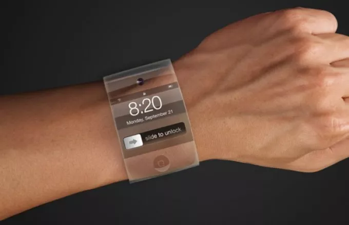 Apple... iWatch: «Έξυπνο» ρολόι που αγκαλιάζει το χέρι του χρήστη (vid)