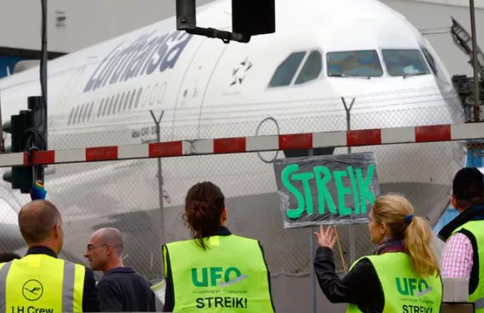 H απεργία της Lufthansa παραλύει τη Γερμανία