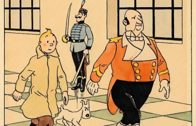 Το σκίτσο του πρώτου εξώφυλλου του Τεν Τεν πωλήθηκε 1 εκατ. δολάρια