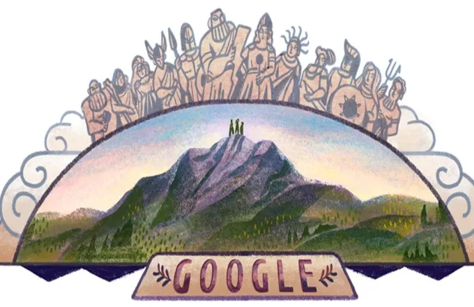 H Google αφιερώνει ένα Doodle στο Βουνό του Ολύμπου