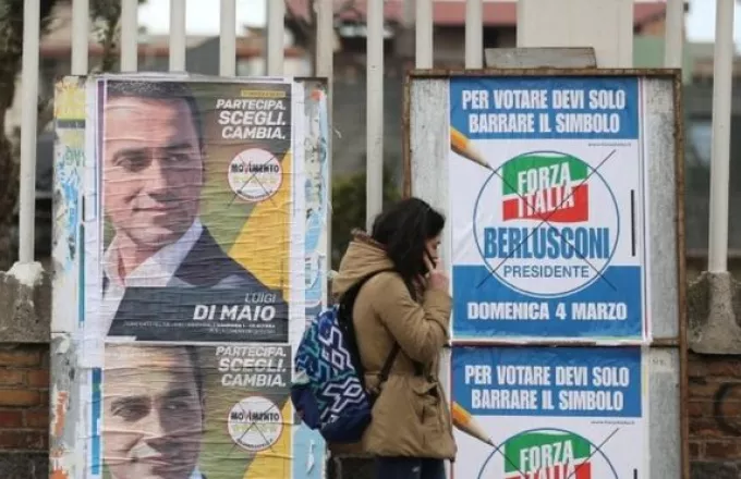 Ιταλία-exit polls: Πρωτιά για τα Πέντε Αστέρια-Πρώτη σαν σύνολο η Κεντροδεξιά 