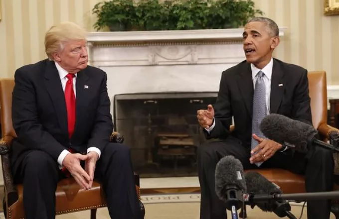 Oμπάμα: Θέλουμε να πετύχεις – Τραμπ: Τιμή μου η συνάντηση μαζί σου (vid)