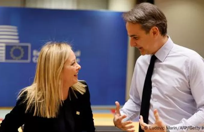 Συνάντηση Μελόνι και Μητσοτάκη