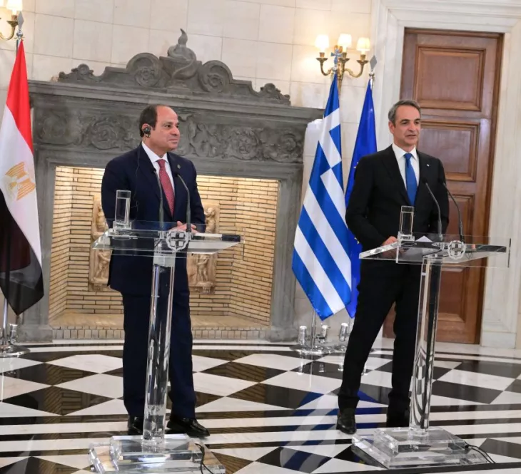 Μητσοτάκης: «Αισθανόμαστε ότι υποδεχόμαστε έναν πραγματικό φίλο» - Οι κοινές δηλώσεις με Αλ Σίσι Μητσοτάκης Σίσι