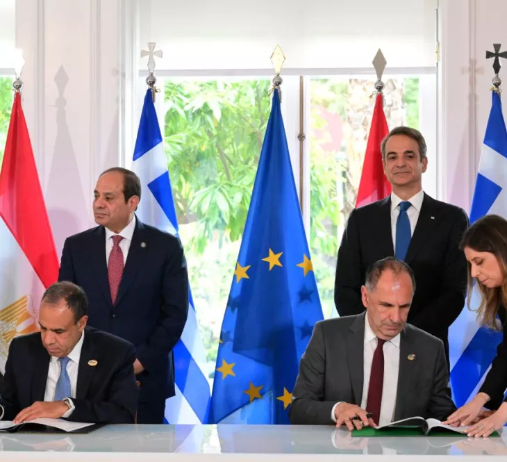 Σε εξέλιξη οι κοινές δηλώσεις Μητσοτάκη-Αλ Σίσι στο Μέγαρο Μαξίμου - Δείτε live Μητσοτάκης σίσι