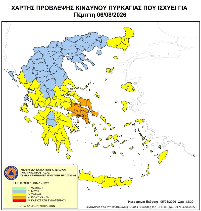 κίνδυνος πυρκαγιάς
