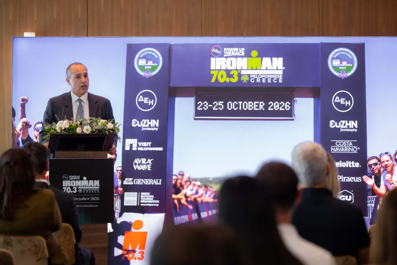 7_Evgenios Dendrinos, CEO of Costa Navarino_ IRONMAN® 70.3® Greece 2026_©Koutsogiannis