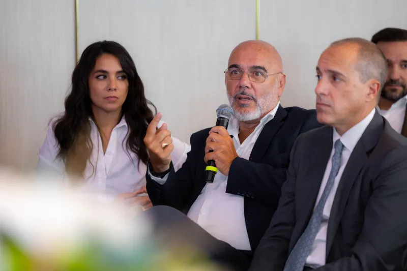 8_John Patlakas, Secretary General of the Hellenic Triathlon Federation & Evgenios Dendrinos_©Koutsogiannis