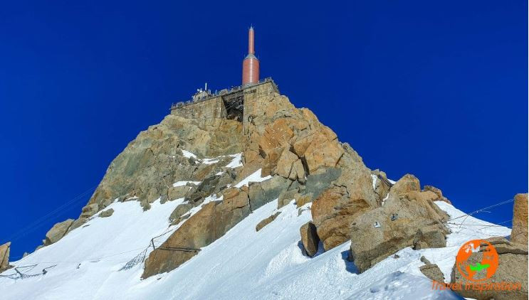 H κορυφή των Άλπεων Aiguille du midi