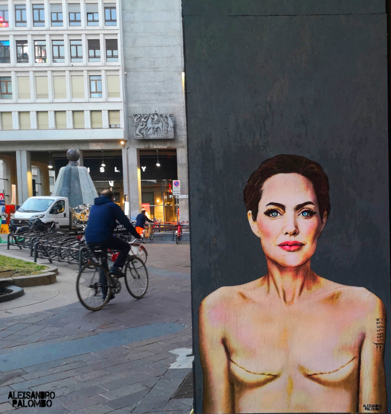 Η Αντζελίνα Τζολί έγινε γκράφιτι στην Ιταλία 