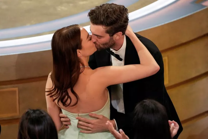 Emma Stone, left, and Dave McCary