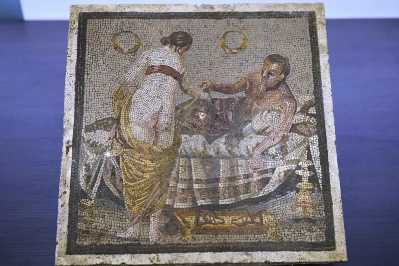 Italy Pompeii Mosaic
