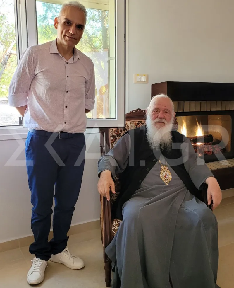 Ο Αρχιεπίσκοπος Ιερώνυμος με τον κ. Κωνσταντίνο Παπαδάκη
