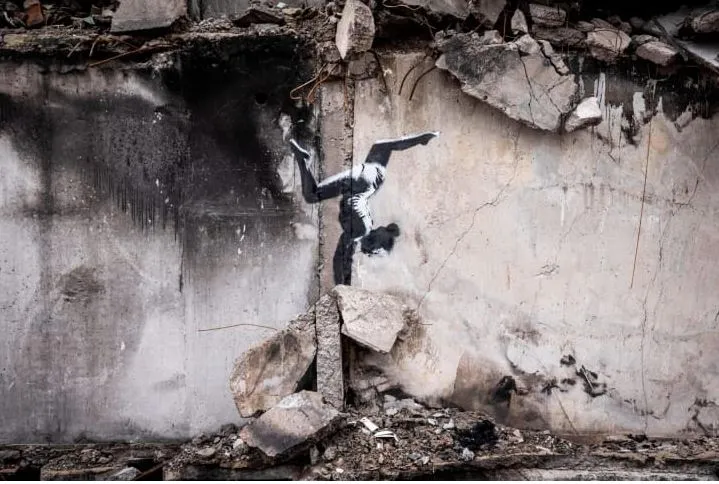 Έργο του Banksy στην Ουκρανία