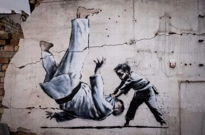 Έργο του Banksy στην Ουκρανία