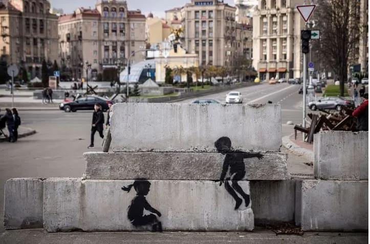 Έργο του Banksy στην Ουκρανία