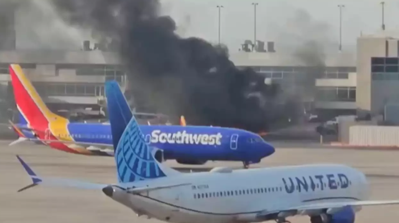 Αεροδρόμιο του Ντένβερ: Αεροσκάφος της American Airlines στις φλόγες – Βίντεο