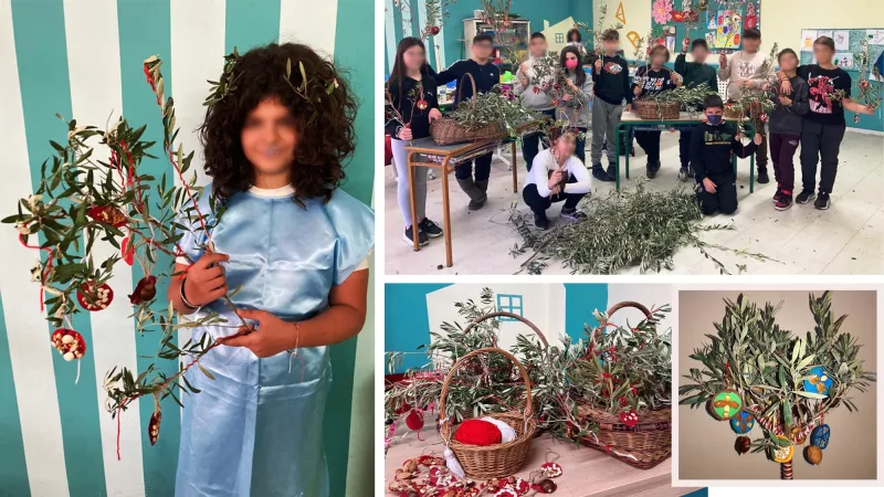 χριστουγεννιάτικη ελιά