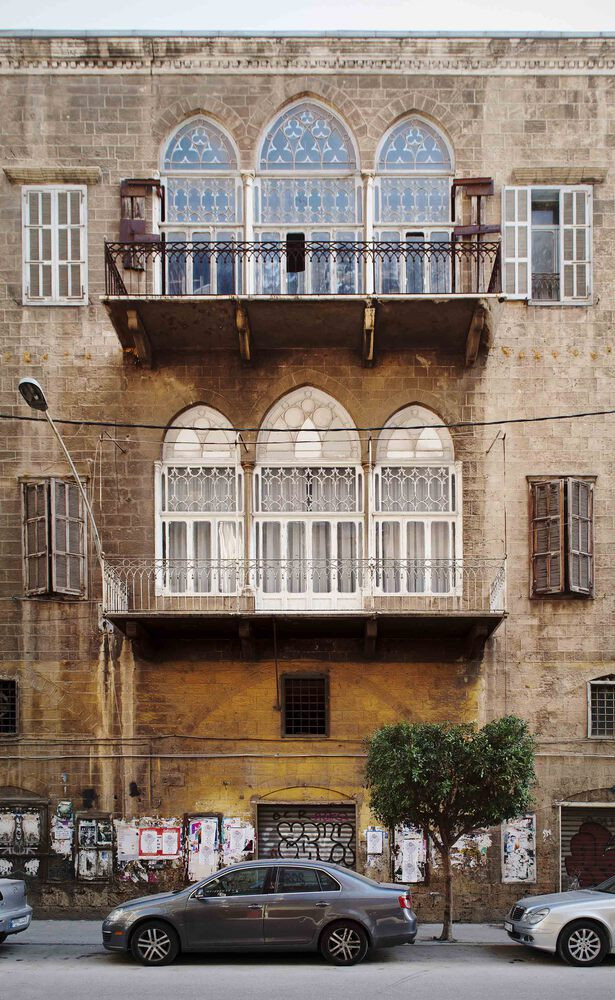 Η πρόσοψη του παραδοσιακού σπιτιού της Βηρυτού