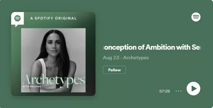 Η Μέγκαν Μαρκλ στην πλατφόρμα του Spotify	