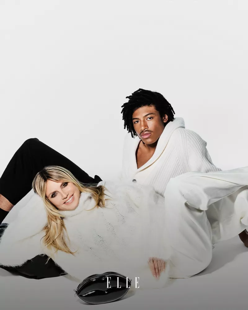 Η Χάιντι Κλουμ με τον γιο της