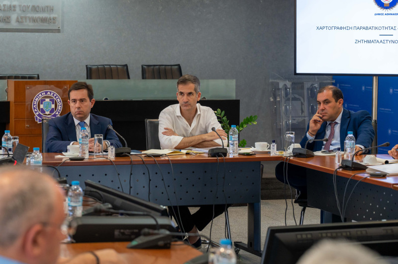 Συνάντηση Νότη Μηταράκη και Κώστα Μπακογιάννη: Ενίσχυση της ασφάλειας στον Δήμο Αθηναίων και η χάραξη κοινής γραμμής συνεργασίας μεταξύ της ΕΛ.ΑΣ.