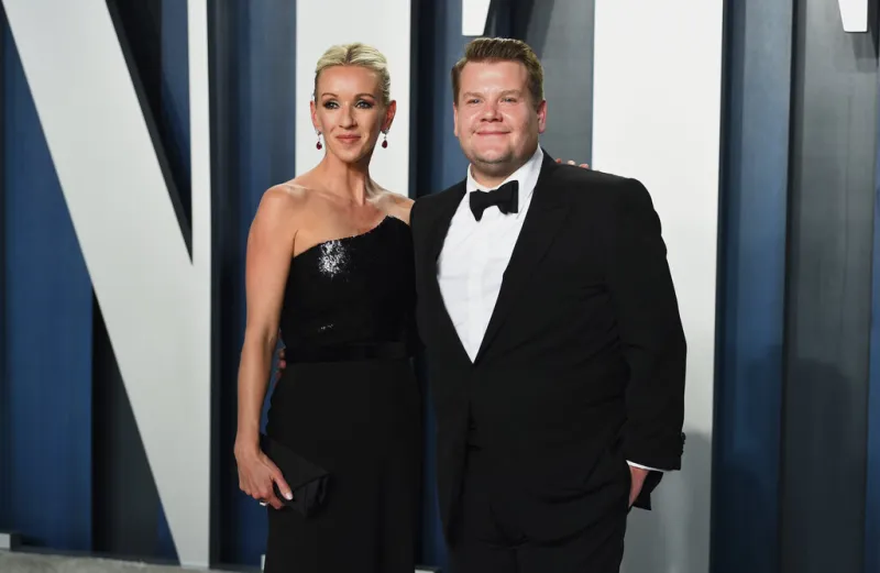 Ο James Corden με τη σύζυγό του 