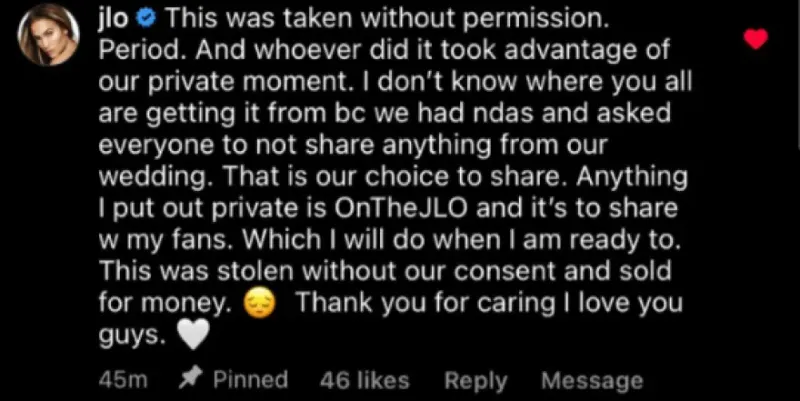 Jlo post