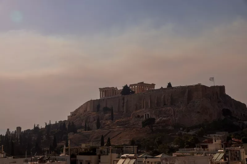 Καπνός στην Αθήνα