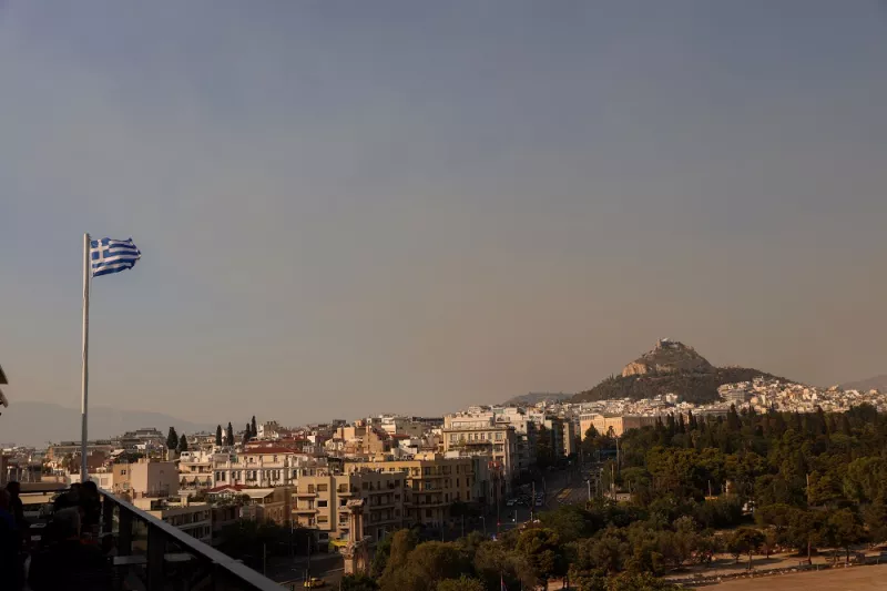 Καπνός στην Αθήνα