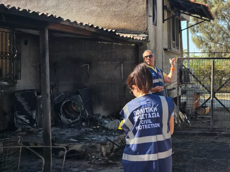 καταγραφή ζημιών Μάνδρα