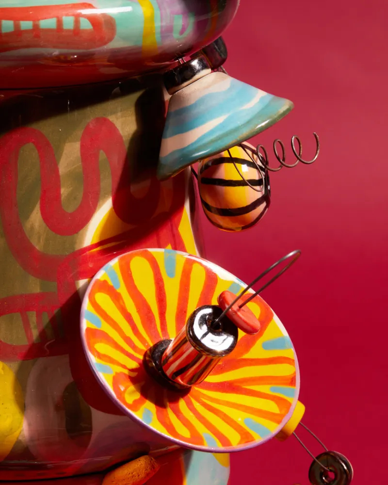 Έκθεση Λεώνης Γιαγδζόγλου - τοτέμ με σύρμα