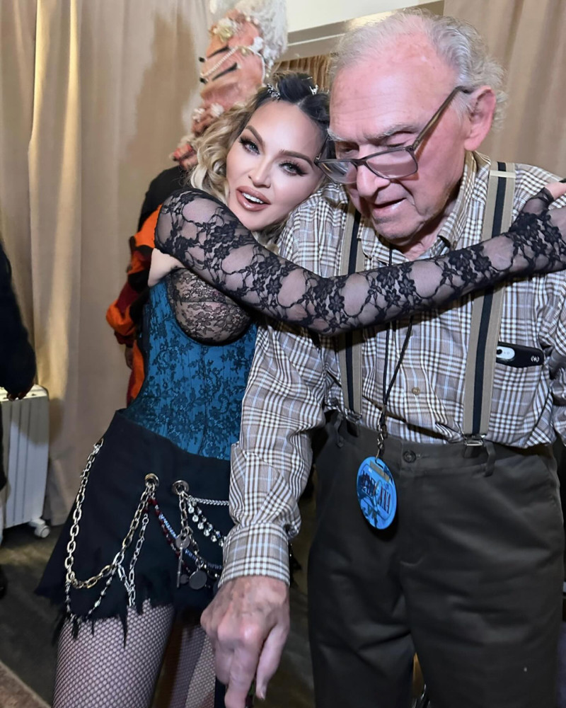 Η Madonna με τον πατέρα της 