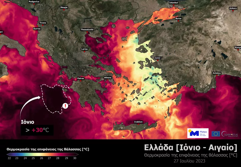 meteo καυσωνας