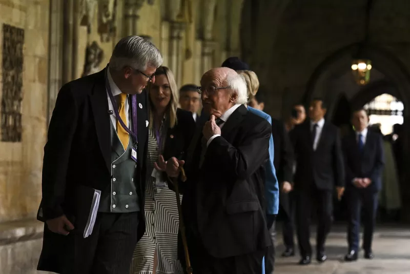 O πρόεδρος της Ιρλανδίας, Michael D. Higgins