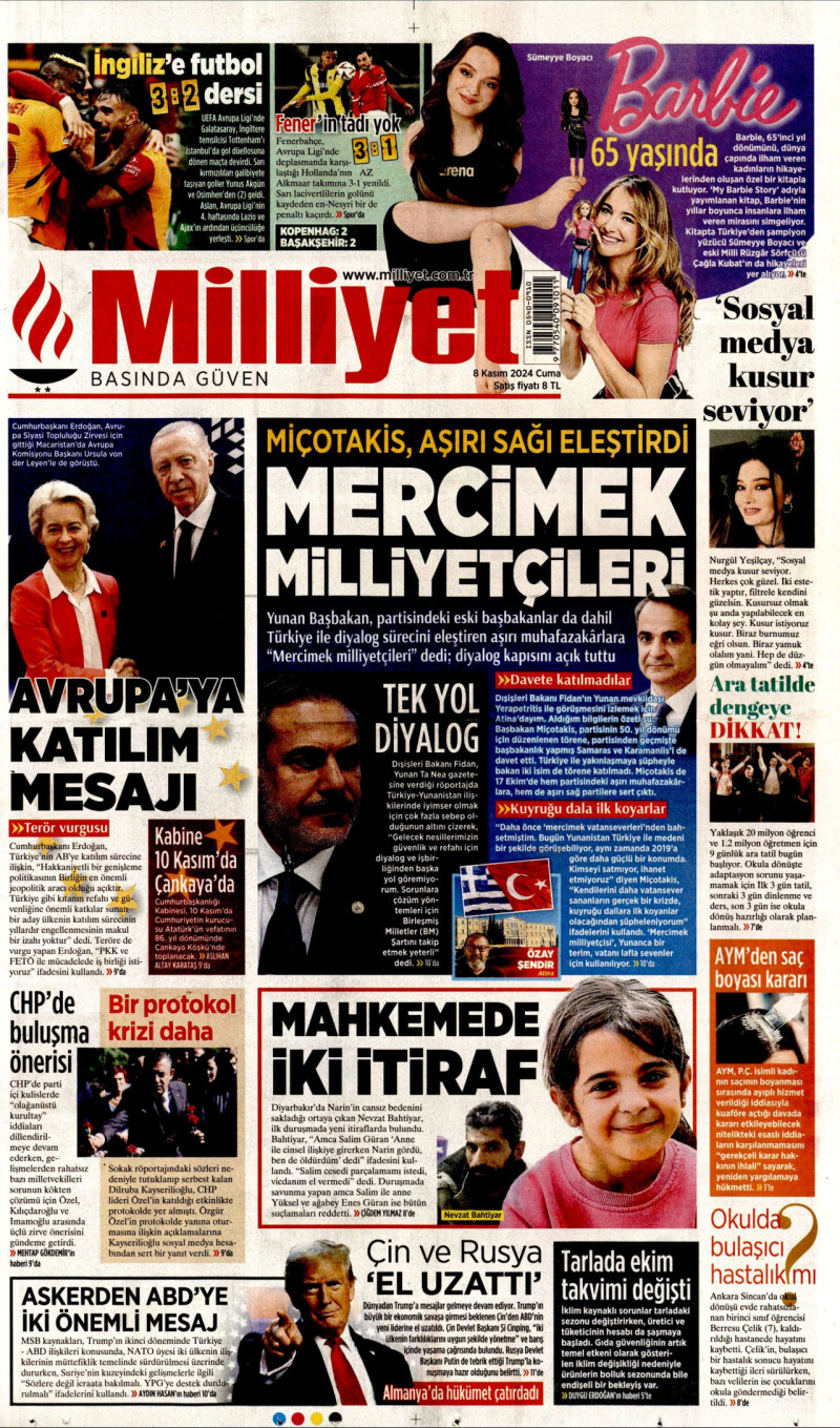 μητσοτάκης στη milliyet