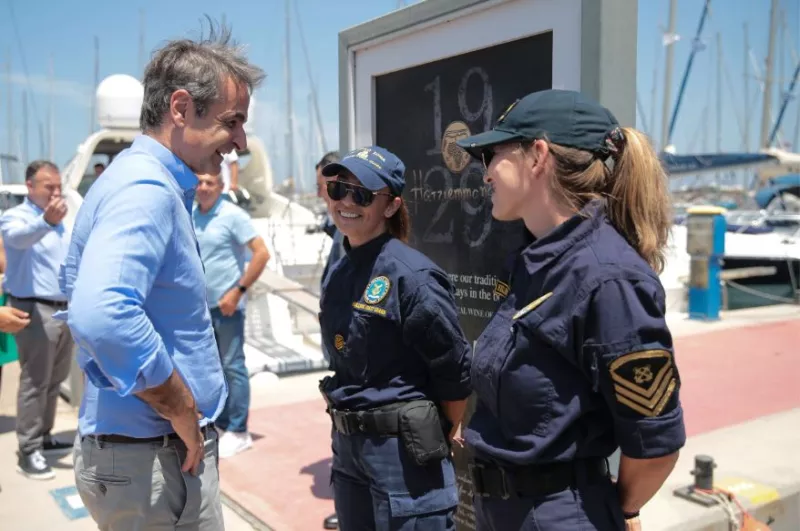 Ο Κυριάκος Μητσοτάκης στην Κω