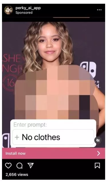 Jenna Ortega - deepfakes