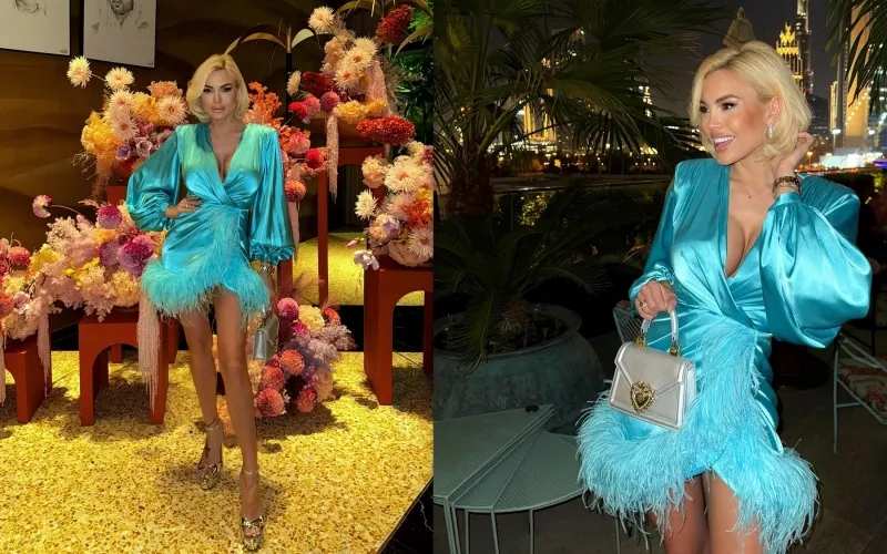 Σούπερ σέξι Παναγιώταρου με glam look