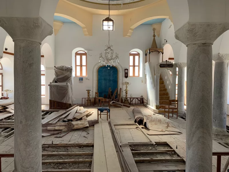 αποκαθίστανται τα σεισμόπληκτα μνημεία της Κω