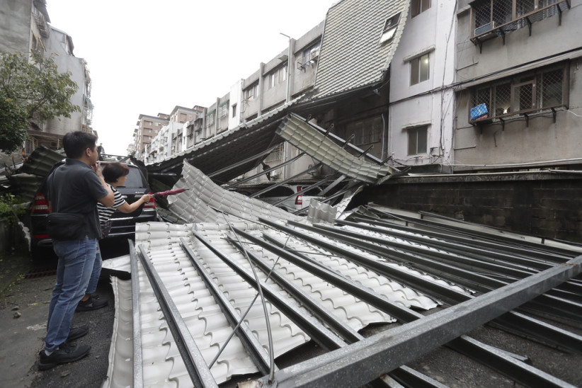 Typhoon Kong-rey in Taipei, Taiwan