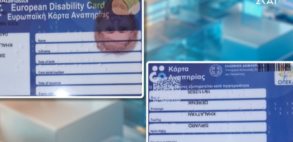 κάρτα αναπηρίας