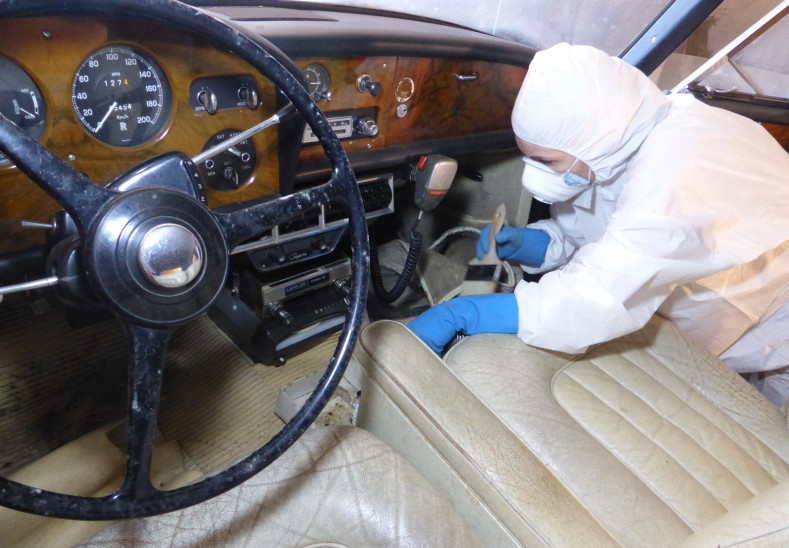 Snapshot of vehicle maintenance work