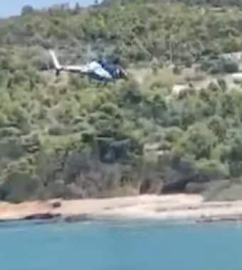 Ελικόπτερο στις Σπέτσες