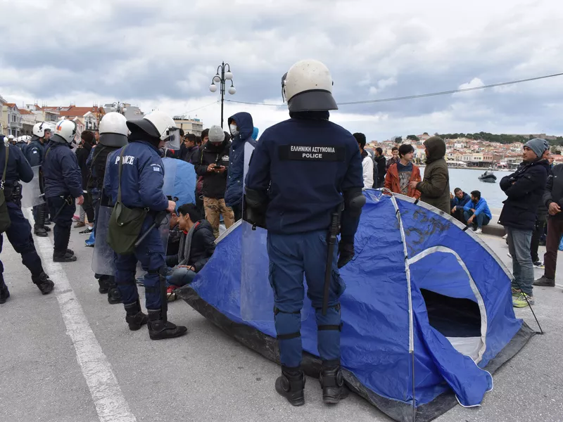 Αστυνομική επιχείρηση με επτά συλλήψεις στη Μόρια