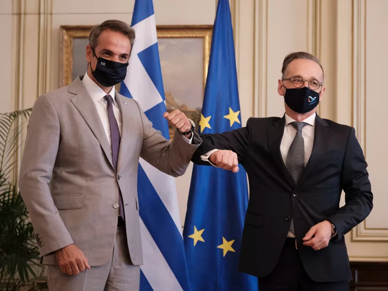 Συνάντηση Μητσοτάκη - Μαας: Ανάγκη η αποκλιμάκωση της τουρκικής προκλητικότητας