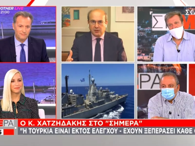 Χατζηδάκης στον ΣΚΑΪ: Αν η Τουρκία άνοιξε την πόρτα του φρενοκομείου δε θα μπούμε μέσα