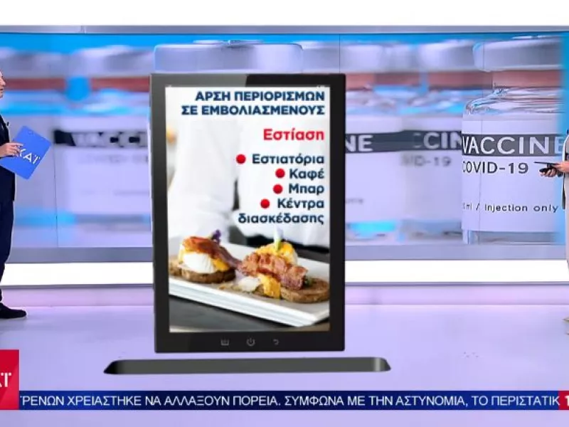 Τα προνόμια για εμβολιασμένους: Οι «δύο ταχύτητες» σε εστίαση και ψυχαγωγία 