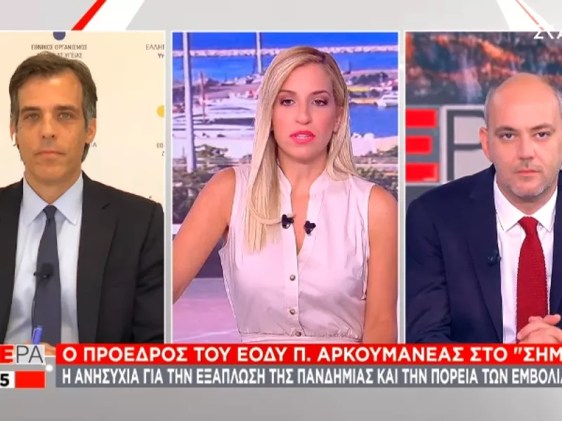 Αρκουμανέας - ΣΚΑΪ: Πανδημία των ανεμβολίαστων – Τρομακτικός ο ρυθμός μετάδοσης της μετάλλαξης Δ
