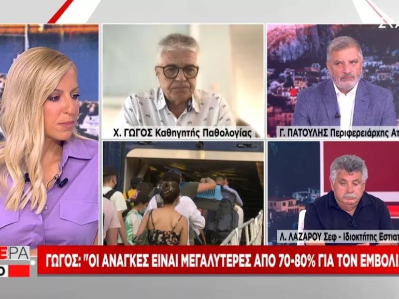 Γώγος σε ΣΚΑΪ: Και η Τήνος στα «κόκκινα» νησιά μαζί Ίο και Πάρο – Η εικόνα στην Κρήτη